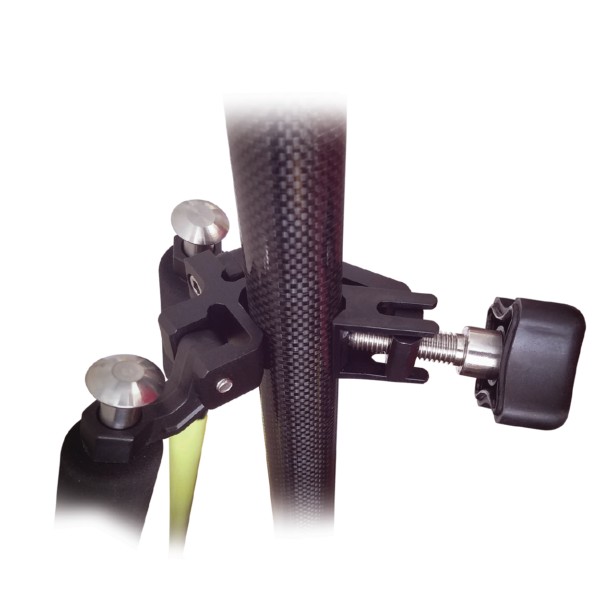 Thumb-release v-series anti-crush pole bipod, flo-yellow aluminum - Image 3