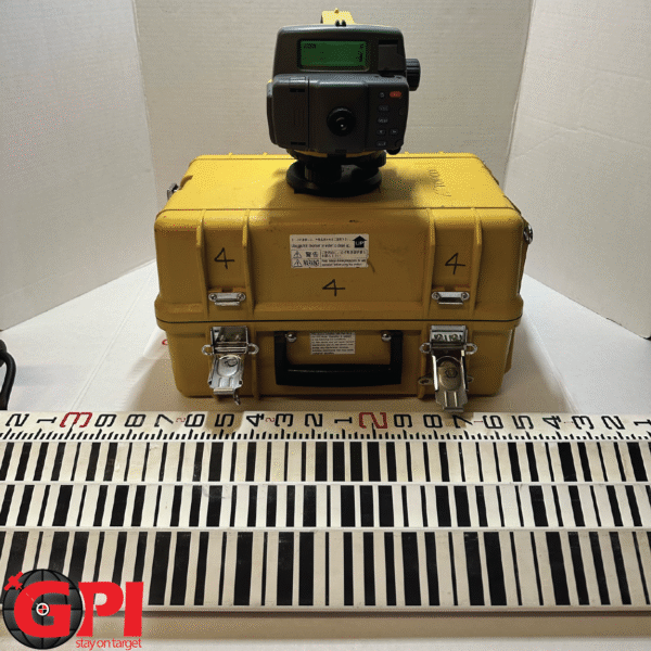 Pre- Owned Topcon DL-502 32x Digital Level w/ 16' 4 Section Barcode Rod - Image 6